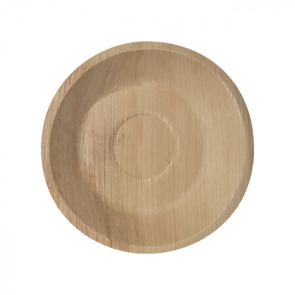 Plato de palma ecológico redondo 20 cm