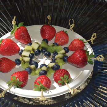 Plato redondo de fibra vegetal Ø 23 cm