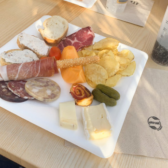 Plato cuadrado de fibra vegetal 26 x 26 cm