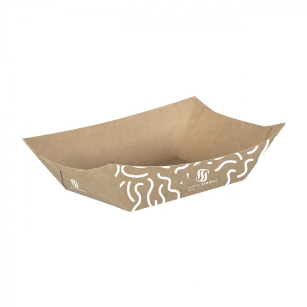 Bandeja de cartón personalizada 1100 ml - Impresión en hasta 4 colores