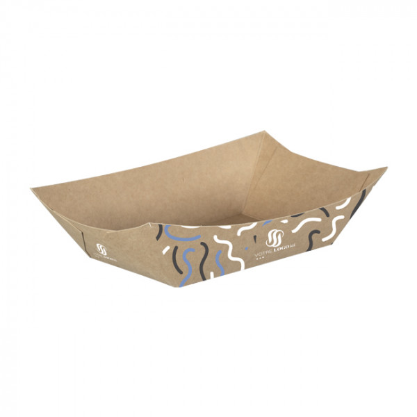 Bandeja de cartón personalizada 1100 ml - Impresión en hasta 4 colores