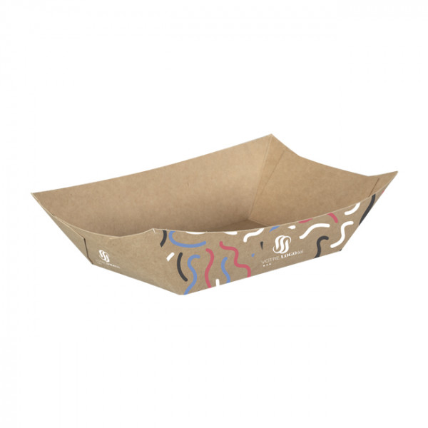 Bandeja de cartón personalizada 1100 ml - Impresión en hasta 4 colores