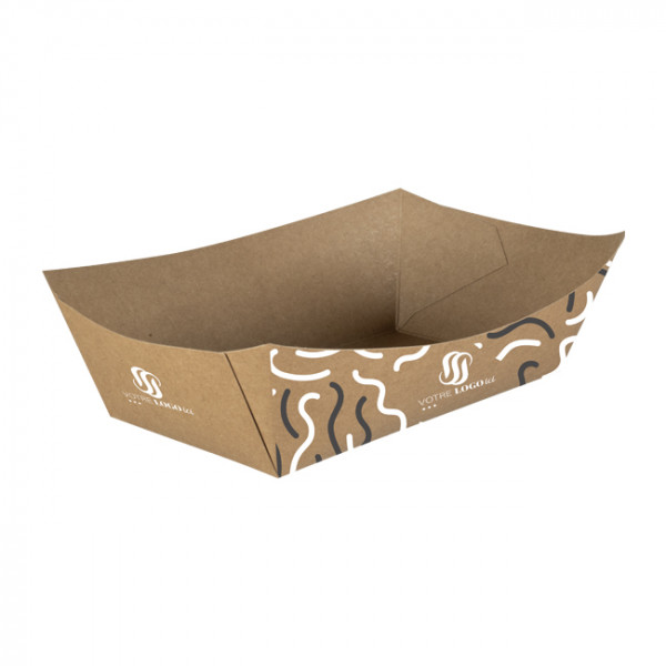 Bandeja de cartón personalizada 1370 ml - Impresión en hasta 4 colores