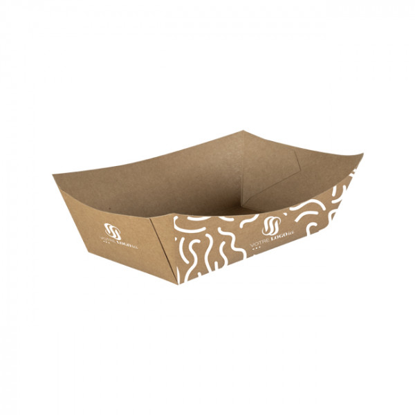 Bandeja de cartón personalizada de 900 ml - Impresión en hasta 4 colores