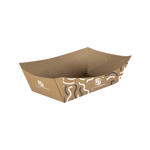 Bandeja de cartón personalizada de 900 ml - Impresión en hasta 4 colores