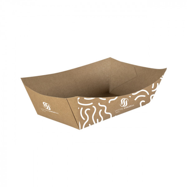 Bandeja de cartón personalizada de 950 ml - Impresión en hasta 4 colores