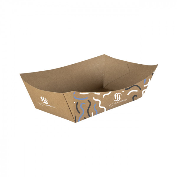 Bandeja de cartón personalizada de 950 ml - Impresión en hasta 4 colores