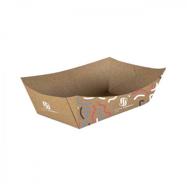 Bandeja de cartón personalizada de 950 ml - Impresión en hasta 4 colores