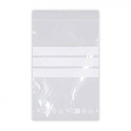 Bolsa de plástico ZIP para platos de muestras de 12 x 18 cm