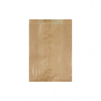 103 bolsa de papel kraft para croissants 14 + 6 x 20 cm