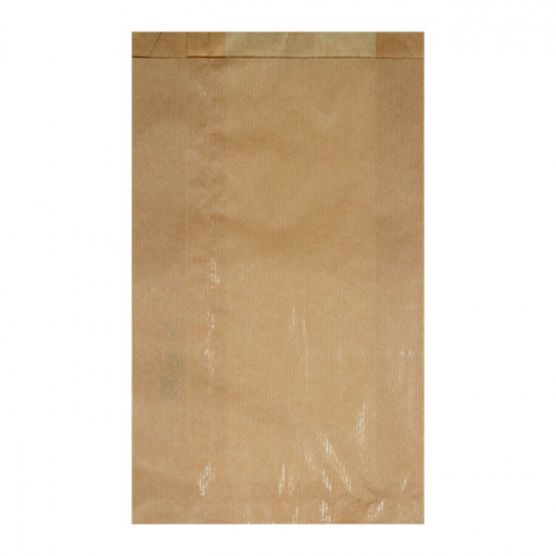 105 bolsa de papel kraft para croissants 18 + 7 x 31 cm