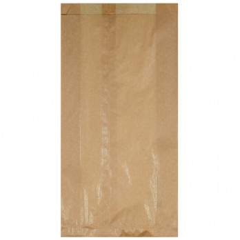 106 bolsa de papel kraft para croissants 18 + 7 x 36 cm