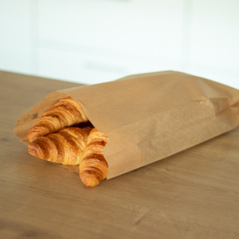 106 bolsa de papel kraft para croissants 18 + 7 x 36 cm