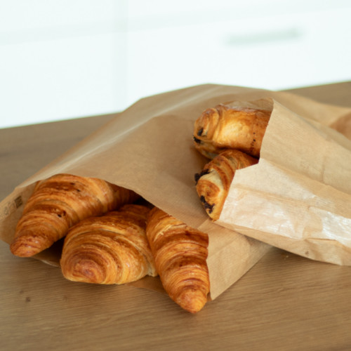 Bolsas de papel kraft para croissants