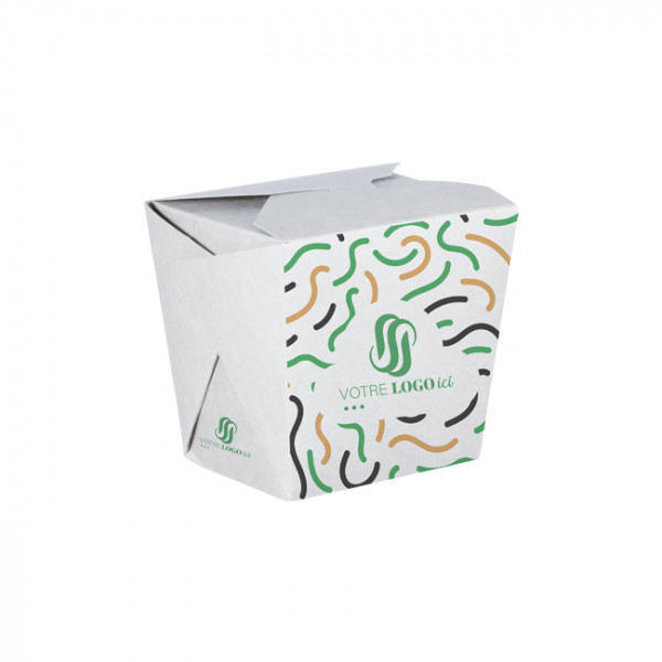 Olla de pasta de cartón personalizada 16 Oz - Impresión en hasta 4 colores