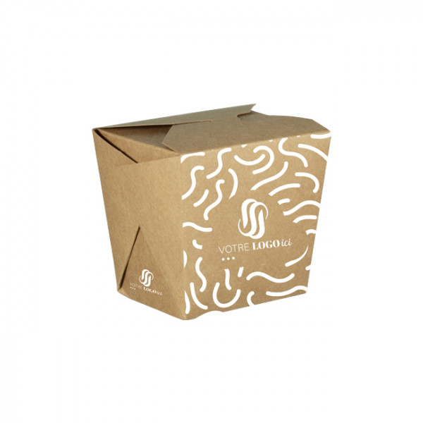 Olla de pasta de cartón personalizada 16 Oz - Impresión en hasta 4 colores