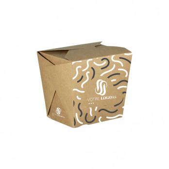 Olla de pasta de cartón personalizada 16 Oz - Impresión en hasta 4 colores