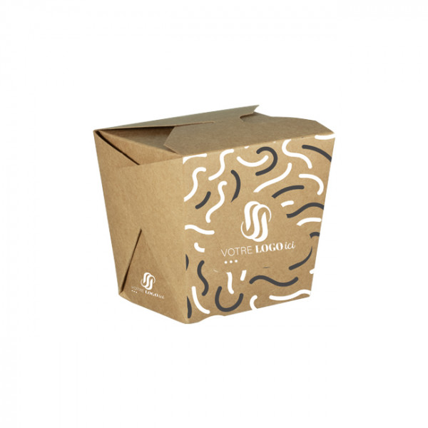 Olla de pasta de cartón personalizada 16 Oz - Impresión en hasta 4 colores