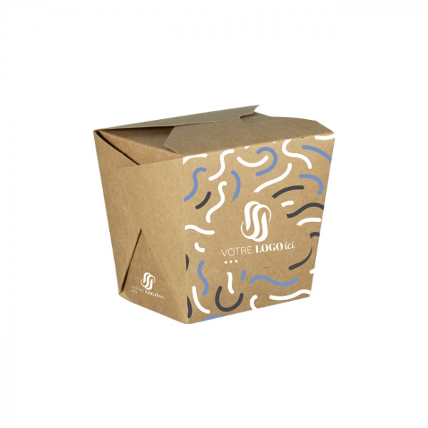 Olla de pasta de cartón personalizada 16 Oz - Impresión en hasta 4 colores