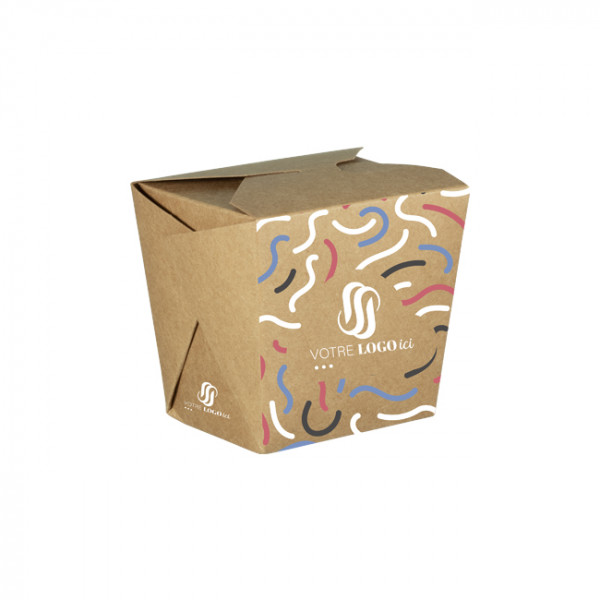 Olla de pasta de cartón personalizada 16 Oz - Impresión en hasta 4 colores