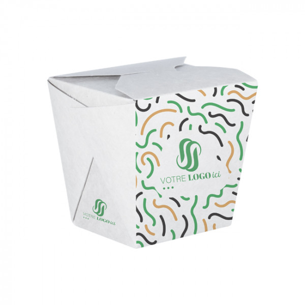 Olla de pasta de cartón personalizada 32 Oz - Impresión en hasta 4 colores