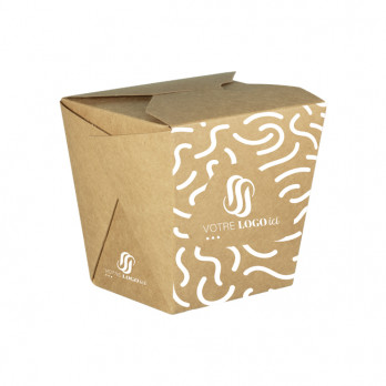 Olla de pasta de cartón personalizada 32 Oz - Impresión en hasta 4 colores