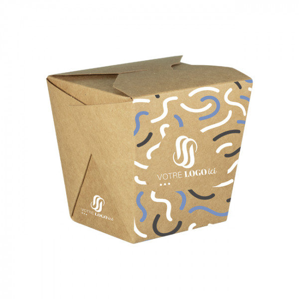 Olla de pasta de cartón personalizada 32 Oz - Impresión en hasta 4 colores