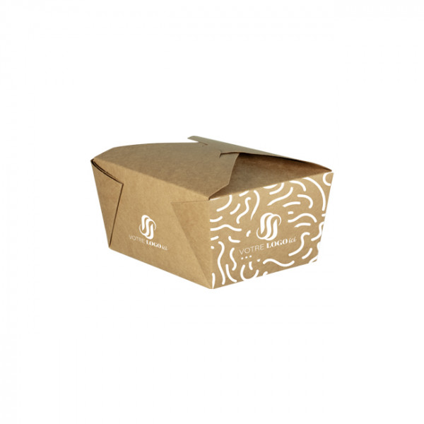 Caja de cartón rectangular personalizada 880 ml - Impresión hasta 4 colores