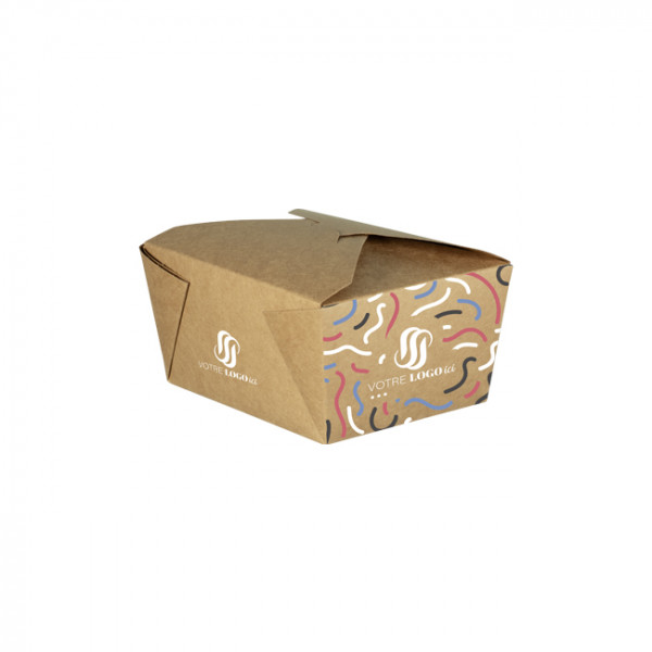 Caja de cartón rectangular personalizada 880 ml - Impresión hasta 4 colores