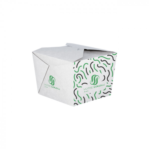 Caja de cartón rectangular personalizada 1100 ml - Impresión hasta 4 colores