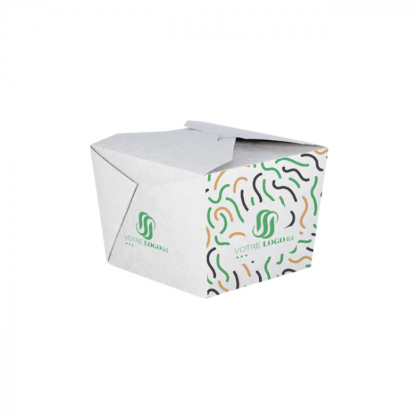 Caja de cartón rectangular personalizada 1100 ml - Impresión hasta 4 colores