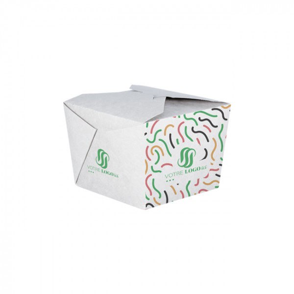 Caja de cartón rectangular personalizada 1100 ml - Impresión hasta 4 colores