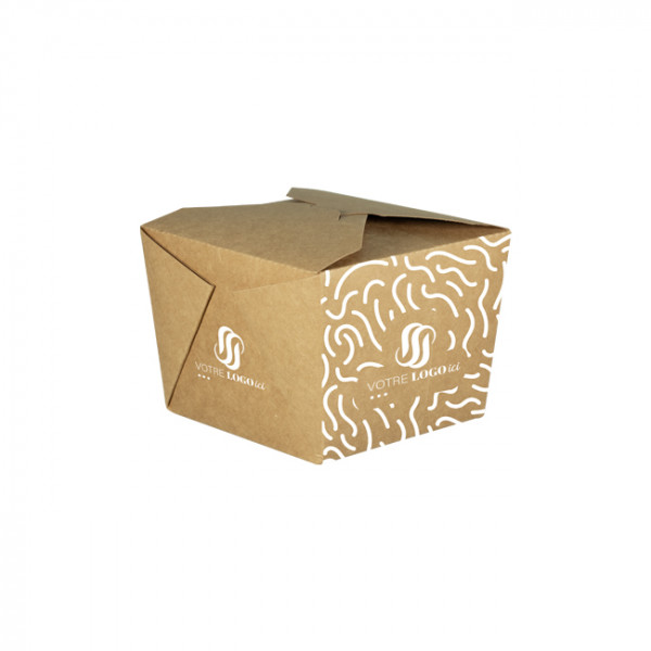 Caja de cartón rectangular personalizada 1100 ml - Impresión hasta 4 colores