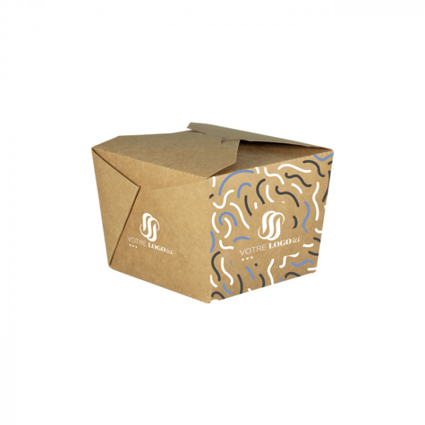 Caja de cartón rectangular personalizada 1100 ml - Impresión hasta 4 colores