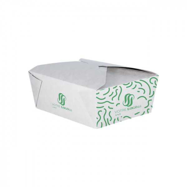 Caja rectangular de cartón personalizada de 1400 ml - Impresión en hasta 4 colores