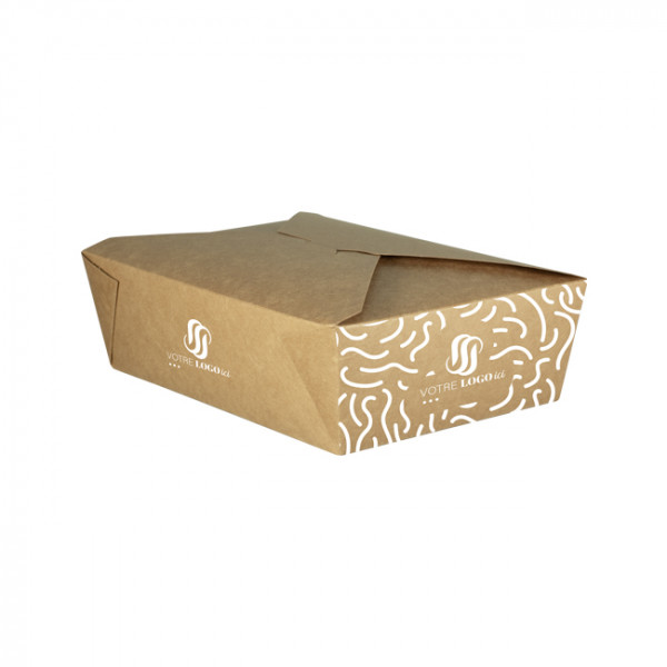 Caja rectangular de cartón personalizada de 2000 ml - Impresión en hasta 4 colores