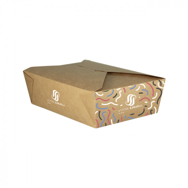 Caja rectangular de cartón personalizada de 2000 ml - Impresión en hasta 4 colores