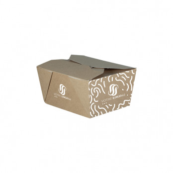 Caja rectangular de cartón kraft personalizada 780 ml - Impresión hasta en 4 colores