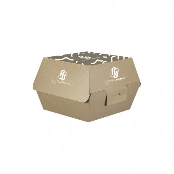 Caja de cartón para hamburguesas personalizada - Impresión en hasta 4 colores