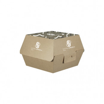 Caja de cartón para hamburguesas personalizada - Impresión en hasta 4 colores