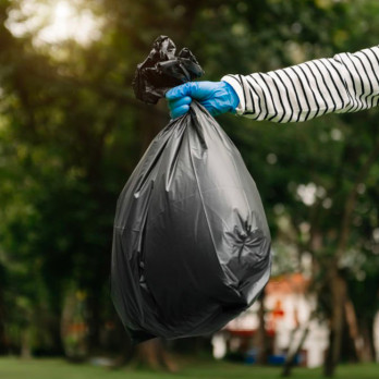 BD bolsa de basura negra estándar de 50 L con cordón de ajuste
