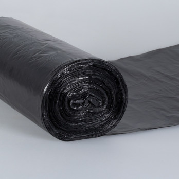 Bolsa de basura negra estándar HD de 30 L con cordón de ajuste