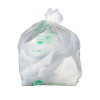 Bolsas de basura blancas biodegradables y compostables de 130 L