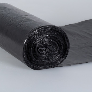 Bolsa de basura negra estándar de 110 L con barra de sujeción