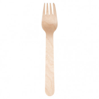 Tenedor de madera de 16 cm