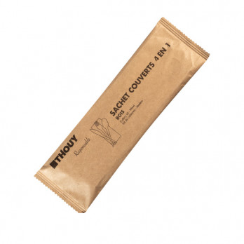 Bolsa de madera para cubiertos 4 en 1