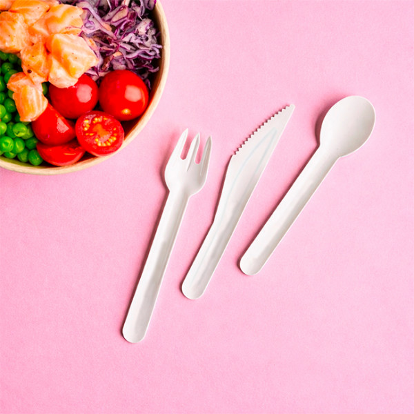 Cubierta de fibra vegetal para degustación de comidas