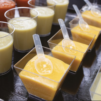 Minicuchara transparente reutilizable de 6,8 cm