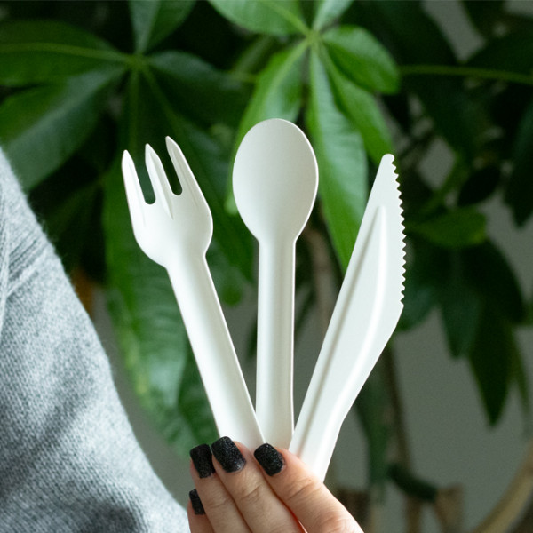 Pack de cubiertos de fibra vegetal - PROMOCIÓN