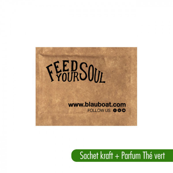 Enjuagues de dedos kraft profesionales personalizables con aroma a té verde